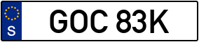 Trailer License Plate